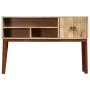 Mesa consola de madera maciza de mango rugosa 115x30x76 cm de vidaXL, Mesas auxiliares - Ref: Foro24-282746, Precio: 172,81 €...