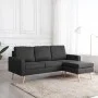 Dreisitzer-Sofa mit dunkelgrauem Stoffhocker von vidaXL, Sofas - Ref: Foro24-288724, Preis: 369,61 €, Rabatt: %