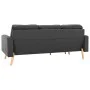 Dreisitzer-Sofa mit dunkelgrauem Stoffhocker von vidaXL, Sofas - Ref: Foro24-288724, Preis: 369,61 €, Rabatt: %