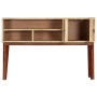 Mesa consola de madera maciza de mango rugosa 115x30x76 cm de vidaXL, Mesas auxiliares - Ref: Foro24-282746, Precio: 172,81 €...