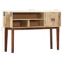Mesa consola de madera maciza de mango rugosa 115x30x76 cm de vidaXL, Mesas auxiliares - Ref: Foro24-282746, Precio: 172,81 €...