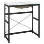 Estructura de baño con lavabo incorporado hierro negro de vidaXL, Tocadores de baño - Ref: Foro24-3101390, Precio: 223,08 €, ...