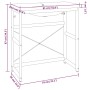 Estructura de baño con lavabo incorporado hierro negro de vidaXL, Tocadores de baño - Ref: Foro24-3101390, Precio: 223,08 €, ...