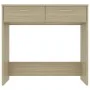 Schreibtisch aus Sonoma-Eichensperrholz, 80 x 40 x 75 cm von vidaXL, Schreibtische - Ref: Foro24-801358, Preis: 60,66 €, Raba...
