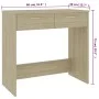 Schreibtisch aus Sonoma-Eichensperrholz, 80 x 40 x 75 cm von vidaXL, Schreibtische - Ref: Foro24-801358, Preis: 60,66 €, Raba...