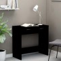 Escritorio de madera contrachapada negro 80x40x75 cm de vidaXL, Escritorios - Ref: Foro24-801356, Precio: 57,66 €, Descuento: %