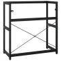 Estructura de lavabo de hierro negro 79x38x83 cm de vidaXL, Tocadores de baño - Ref: Foro24-338501, Precio: 85,51 €, Descuent...