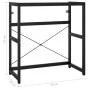 Estructura de lavabo de hierro negro 79x38x83 cm de vidaXL, Tocadores de baño - Ref: Foro24-338501, Precio: 85,51 €, Descuent...