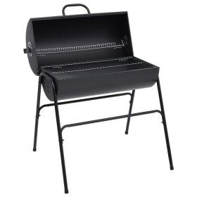Parrilla barril 2 rejillas de cocción negro acero 80x95x90 cm de vidaXL, Barbacoas - Ref: Foro24-313635, Precio: 130,45 €, De...