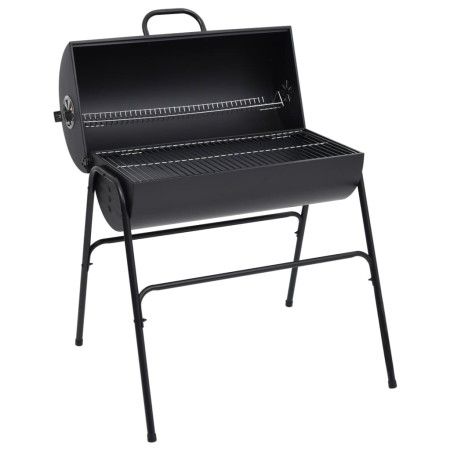 Parrilla barril 2 rejillas de cocción negro acero 80x95x90 cm de vidaXL, Barbacoas - Ref: Foro24-313635, Precio: 130,45 €, De...