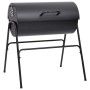 Parrilla barril 2 rejillas de cocción negro acero 80x95x90 cm de vidaXL, Barbacoas - Ref: Foro24-313635, Precio: 130,45 €, De...