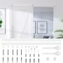 Hardware kit for white steel sliding doors 183 cm by vidaXL, doorframes - Ref: Foro24-151709, Price: 71,63 €, Discount: %