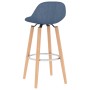 Taburetes de cocina 2 unidades tela azul de vidaXL, Taburetes de cocina - Ref: Foro24-289381, Precio: 122,73 €, Descuento: %