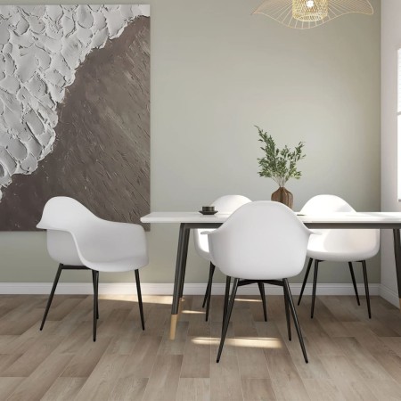 Sillas de comedor 4 unidades blancas PP de vidaXL, Sillas de comedor - Ref: Foro24-338074, Precio: 210,71 €, Descuento: %