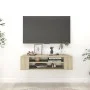 Mueble de TV colgante contrachapada roble Sonoma 100x30x26,5 cm de vidaXL, Muebles TV - Ref: Foro24-806232, Precio: 44,95 €, ...