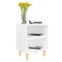 Nachttisch mit Massivholzbeinen weiß 40x30x50 cm von vidaXL, Nachttische - Ref: Foro24-805779, Preis: 37,57 €, Rabatt: %