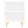 Bedside table with solid wood legs white 40x30x50 cm by vidaXL, Nightstands - Ref: Foro24-805779, Price: 37,57 €, Discount: %