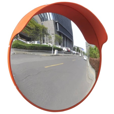 Espejo de tráfico convexo plástico naranja 45 cm de vidaXL, Señales de carretera y tráfico - Ref: Foro24-141680, Precio: 48,4...