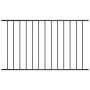 Panel de valla de acero con recubrimiento polvo negro 1,7x1 m de vidaXL, Paneles de vallas - Ref: Foro24-145219, Precio: 40,1...