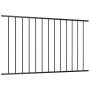 Panel de valla de acero con recubrimiento polvo negro 1,7x1 m de vidaXL, Paneles de vallas - Ref: Foro24-145219, Precio: 40,1...