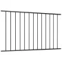 Panel de valla de acero con recubrimiento polvo negro 1,7x1 m de vidaXL, Paneles de vallas - Ref: Foro24-145219, Precio: 50,6...