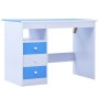 Escritorio infantil de dibujo inclinable azul y blanco de vidaXL, Mesas para arte y dibujo - Ref: Foro24-287446, Precio: 128,...