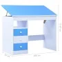 Blue and White Tilting Children's Drawing Desk by vidaXL, Art and drawing tables - Ref: Foro24-287446, Price: 127,06 €, Disco...