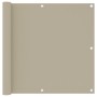 Toldo para balcón tela oxford beige 90x300 cm de vidaXL, Sombrillas - Ref: Foro24-134940, Precio: 24,70 €, Descuento: %