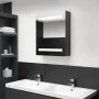 Armario de baño con espejo gris antracita 50x14x60 cm de vidaXL, Tocadores de baño - Ref: Foro24-326487, Precio: 99,69 €, Des...