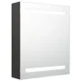 Armario de baño con espejo gris antracita 50x14x60 cm de vidaXL, Tocadores de baño - Ref: Foro24-326487, Precio: 99,69 €, Des...