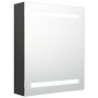 Armario de baño con espejo gris antracita 50x14x60 cm de vidaXL, Tocadores de baño - Ref: Foro24-326487, Precio: 101,39 €, De...