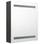 Armario de baño con espejo gris antracita 50x14x60 cm de vidaXL, Tocadores de baño - Ref: Foro24-326487, Precio: 99,69 €, Des...