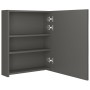 Armario de baño con espejo gris antracita 50x14x60 cm de vidaXL, Tocadores de baño - Ref: Foro24-326487, Precio: 101,39 €, De...