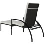 Tumbona con reposapiés ratán sintético marrón de vidaXL, Tumbonas - Ref: Foro24-317628, Precio: 91,61 €, Descuento: %