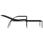 Tumbona con reposapiés ratán sintético marrón de vidaXL, Tumbonas - Ref: Foro24-317628, Precio: 91,61 €, Descuento: %