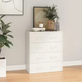 Aparador con 4 cajones blanco brillante 60x30,5x71 cm de vidaXL, Aparadores - Ref: Foro24-342579, Precio: 92,01 €, Descuento: %
