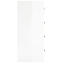 Aparador con 4 cajones blanco brillante 60x30,5x71 cm de vidaXL, Aparadores - Ref: Foro24-342579, Precio: 91,52 €, Descuento: %