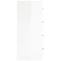 Aparador con 4 cajones blanco brillante 60x30,5x71 cm de vidaXL, Aparadores - Ref: Foro24-342579, Precio: 92,01 €, Descuento: %