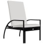 Tumbonas con reposapiés 2 unidades ratán sintético negro de vidaXL, Tumbonas - Ref: Foro24-317632, Precio: 180,48 €, Descuent...