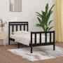 Estructura de cama madera maciza de pino negro 100x200 cm de vidaXL, Camas y somieres - Ref: Foro24-3107022, Precio: 133,54 €...
