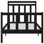 Estructura de cama madera maciza de pino negro 100x200 cm de vidaXL, Camas y somieres - Ref: Foro24-3107022, Precio: 133,54 €...