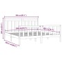 Estructura de cama de madera maciza de pino negra 200x200 cm de vidaXL, Camas y somieres - Ref: Foro24-3107052, Precio: 206,5...