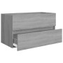 Mueble de baño con lavabo madera contrachapada gris Sonoma de vidaXL, Tocadores de baño - Ref: Foro24-3120346, Precio: 240,26...