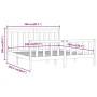 Estructura de cama de madera maciza de pino 200x200 cm de vidaXL, Camas y somieres - Ref: Foro24-3107048, Precio: 144,43 €, D...