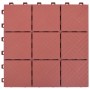 Baldosas de terraza 10 uds plástico rojo 30,5x30,5 cm de vidaXL, Suelos y moquetas - Ref: Foro24-48230, Precio: 54,10 €, Desc...