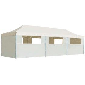 Carpa plegable Pop-up con 8 paredes laterales 3x9 m crema de vidaXL, Carpas y cenadores - Ref: Foro24-44976, Precio: 356,80 €...