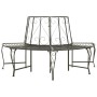 Banco para árbol de jardín semicircular acero 160 cm de vidaXL, Bancos de jardín - Ref: Foro24-313034, Precio: 146,99 €, Desc...