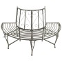 Banco para árbol de jardín semicircular acero 160 cm de vidaXL, Bancos de jardín - Ref: Foro24-313034, Precio: 146,99 €, Desc...
