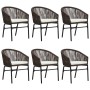 Juego de comedor de jardín 7 piezas marrón en Conjuntos de jardín | Comprar online en Foru.es