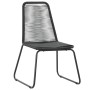 Sillas de jardín 2 unidades ratán sintético negro de vidaXL, Sillas de jardín - Ref: Foro24-44442, Precio: 112,88 €, Descuent...